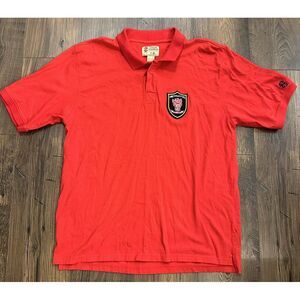 NC State Wolfpack Izod Collegiate Short Sleeve Polo Shirt Men's XL Red 100% Cott